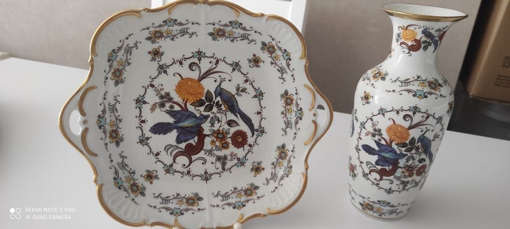 Wazon+talerz dekoracyjny