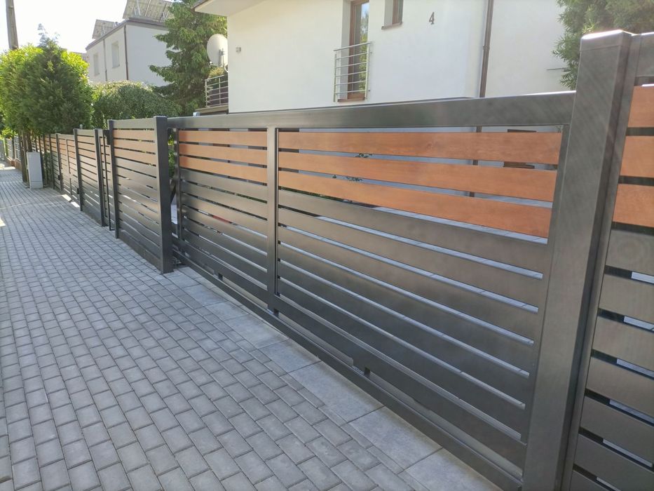 Brama przesuwna światło wjazdu ponad 6m plus furtką