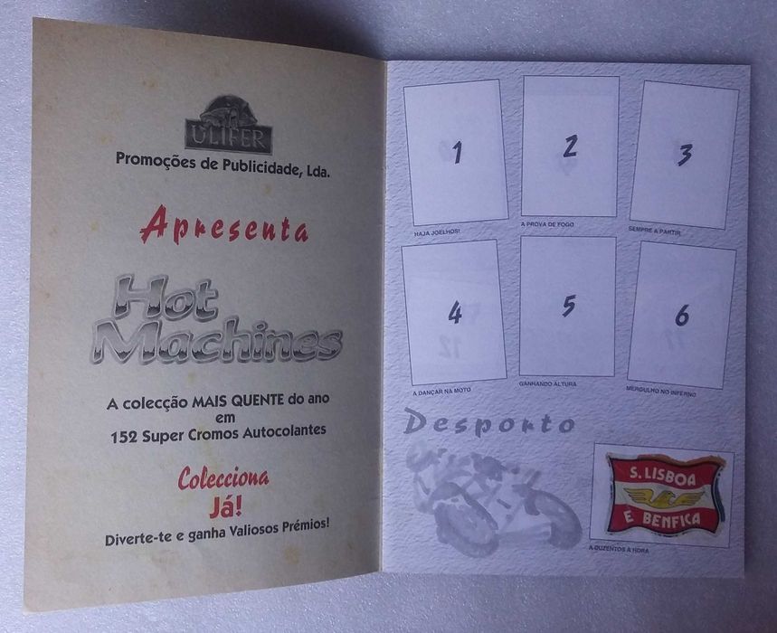 Caderneta de cromos Hot Machines