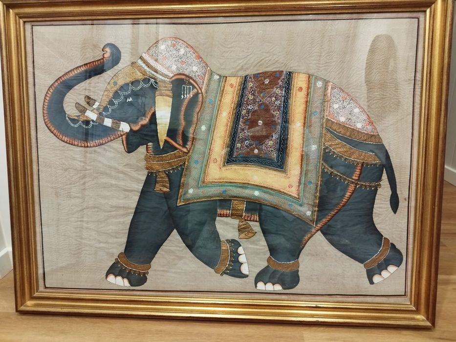 Quadro elefante oriental 106 x 80cm