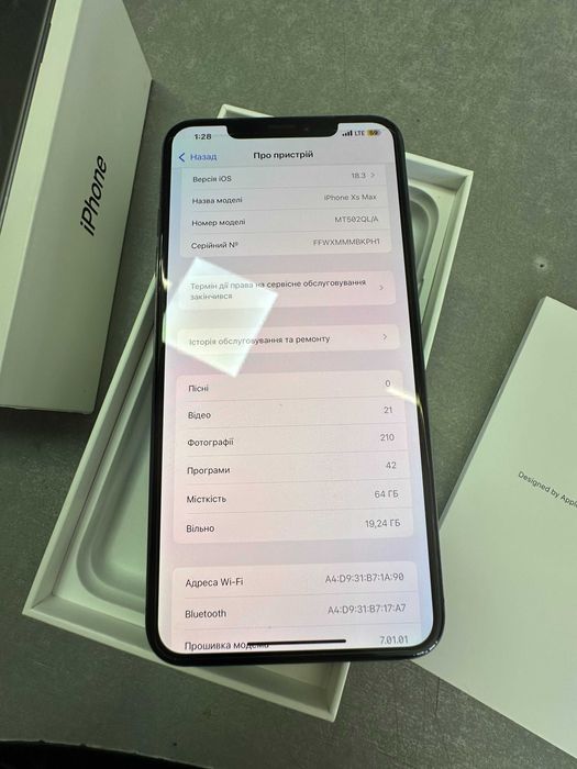 IPhone XS MAX (64-gb) Space Gray