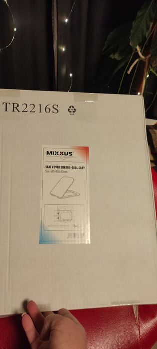 Продам крышку для унитаза цвет серый