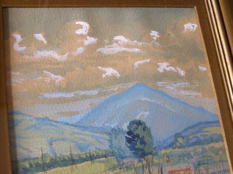 Pejzaż górski - akwarela sygnowana ,1940r.