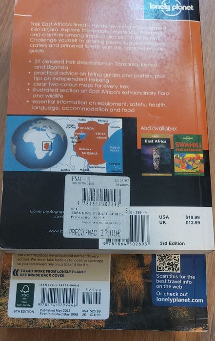 2 guias de viagem Lonely Planet