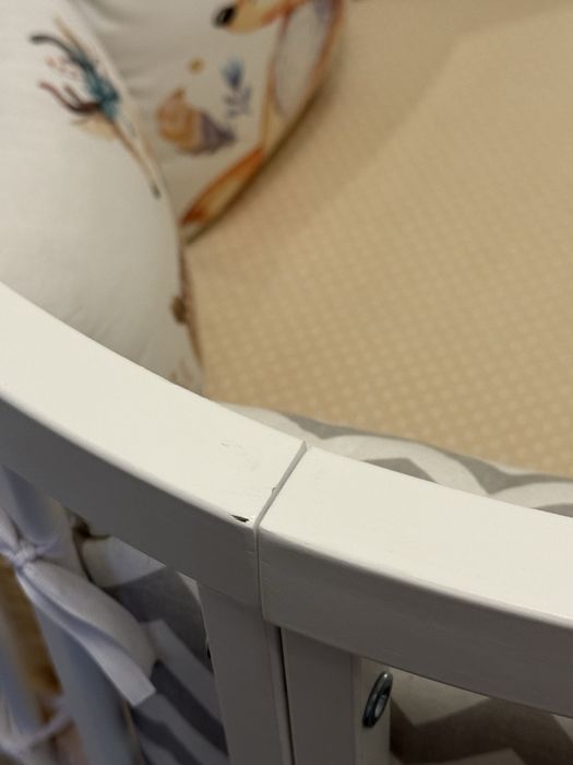 Дитяче ліжечко 8 в 1 білого кольору