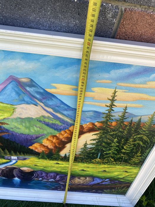 Велика картина гірський пейзаж 104см/80см