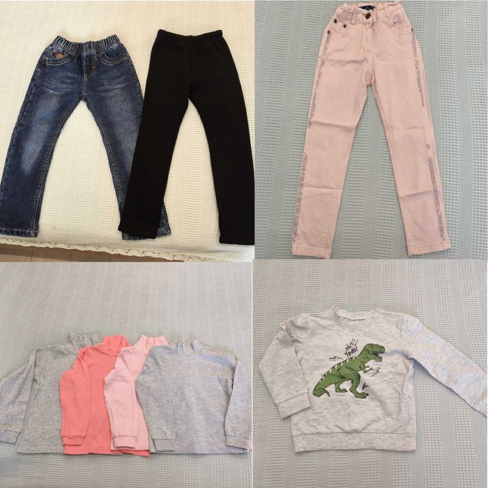 Пакет одягу на 110-116см (теплі джинси та лосини, водолазки)