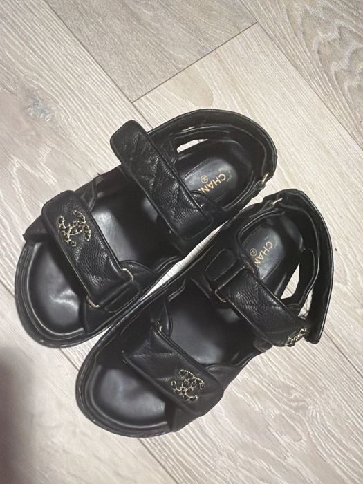 Sandały czarne Chanel