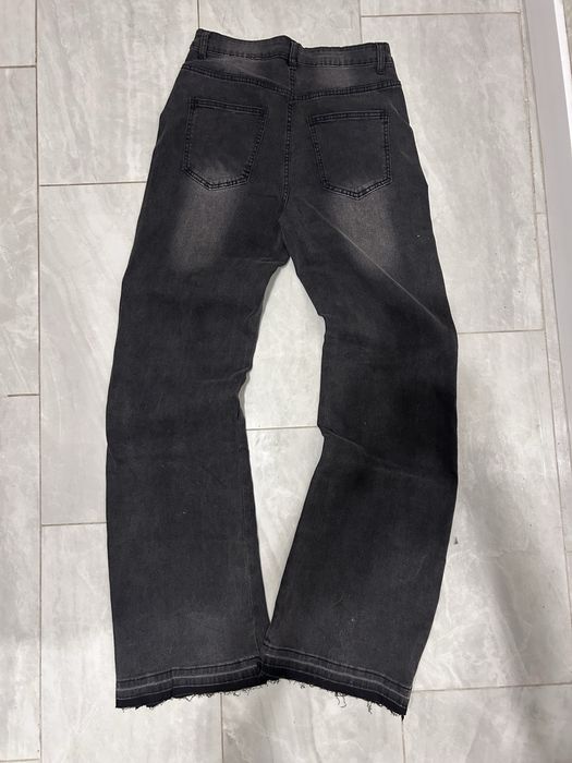 Black flared jeans