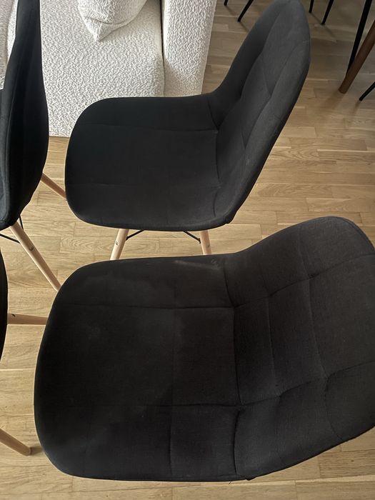 4x krzesla skandynawskie tapicerowane