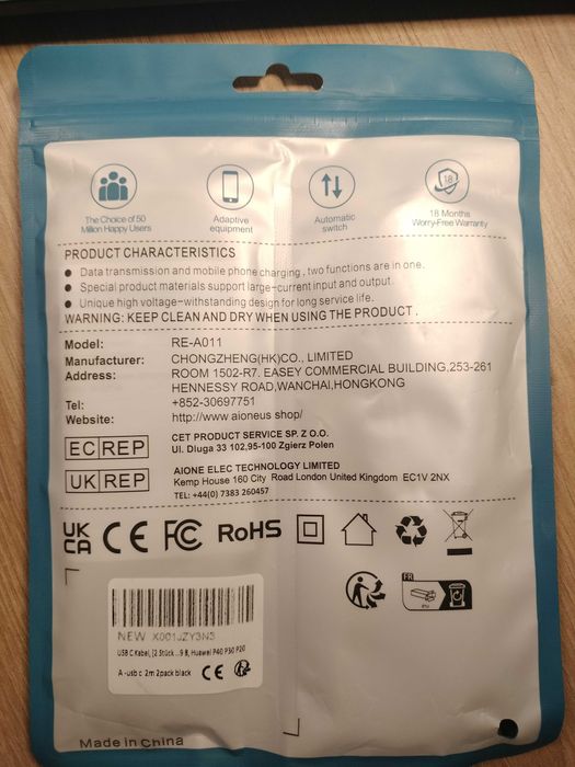 Kabel USB typu C, [2pak], spp671