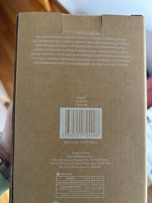 Nespresso Chavenas Vertuo e Dispensador de Capsulas Novos