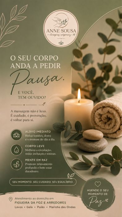 Massagem relaxante sueca