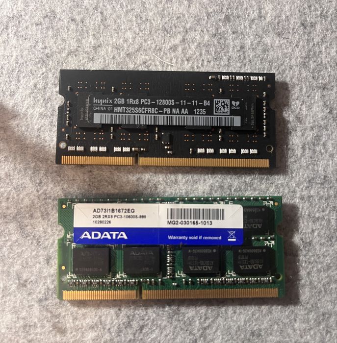 2x memoria ram ddr3 p/ portatil 2gb cada