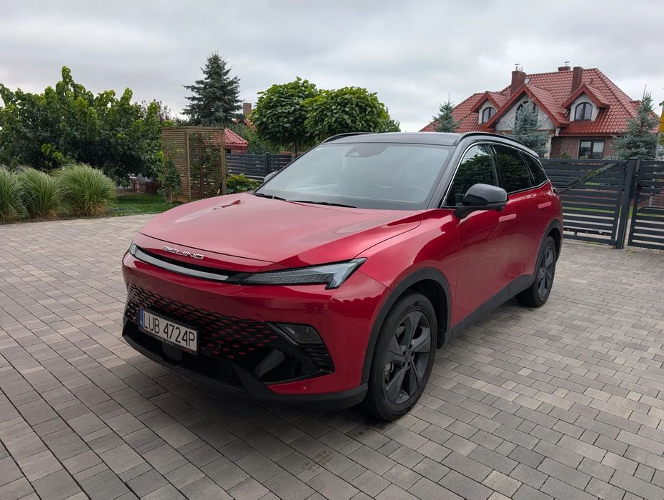 BAIC 5 ** REZERWACJA ** BAIC 5 Luxury Black Red 2024 | Hak | PL menu | ASO