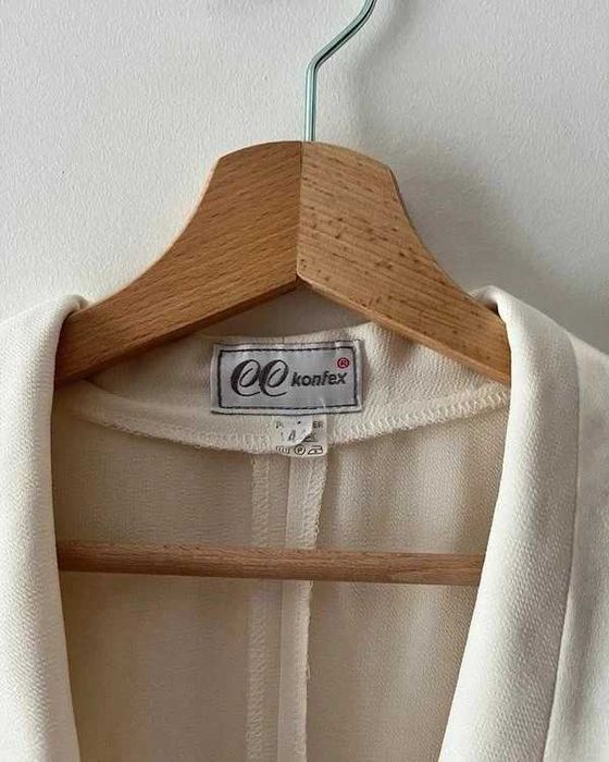 Kremowa # marynarka # damska # żakiet # XXL 44