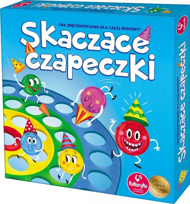 Skaczące czapeczki. Adamigo