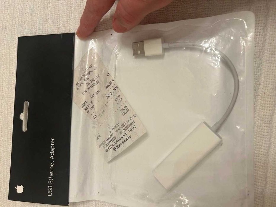 Адаптер Apple USB Ethernet. Новий.