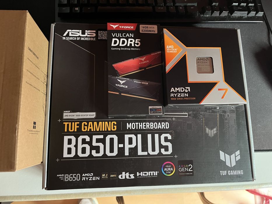 Ryzen 7 9850x3d + Asus Tuf B650 Plus + 16gb DDR5 5200mhz