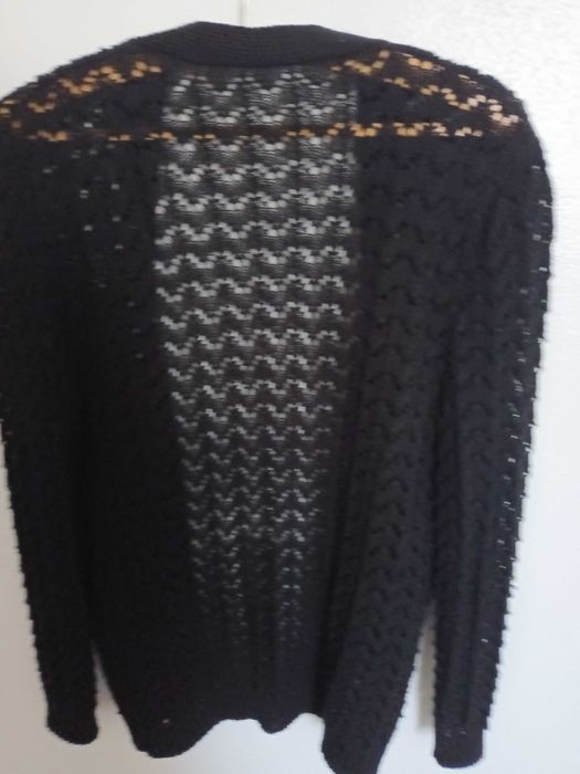 Casaco de malha preto