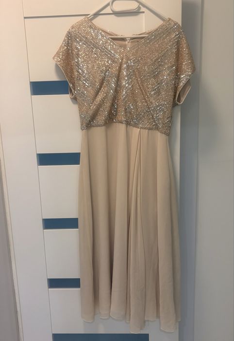 Sukienka na wesele z cekinami rozmiar 42