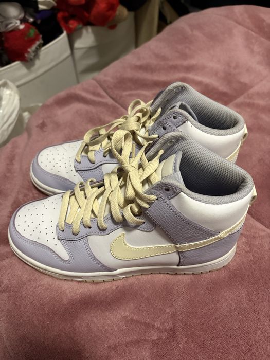 Ténis Nike Dunk High "Oxygen Purple" e Spray Crep Protect