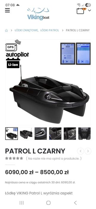 Łódka viking patrol L