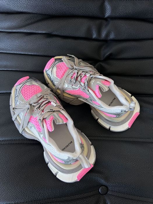Balenciaga 3XL Silver Pink трендові кросівки баленсіага на платформі