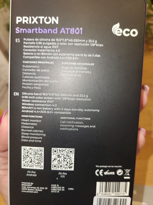 Smartband Prixton AT801