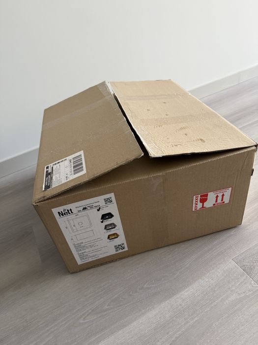Чорна кухонна мийка Nett NB-4643, 45 см — нова