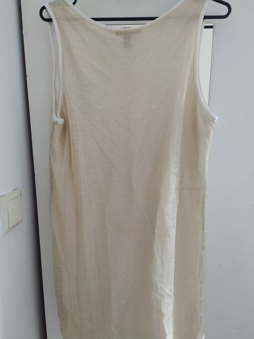 Vestido dourado Mango (como novo)
