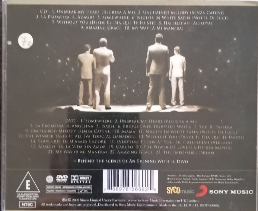 IL DIVO - Live in Barcelona430004764955781122