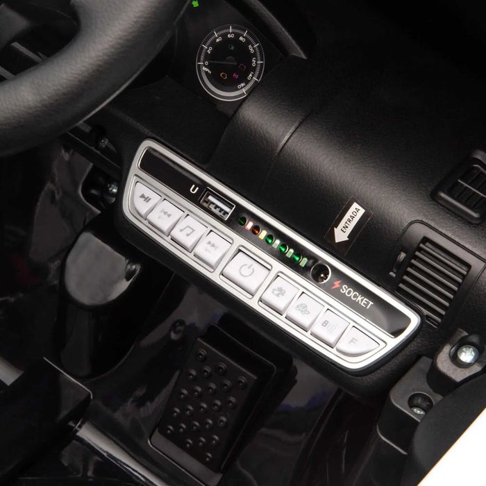 Carro Elétrico para Crianças de Polícia 12V com Motor