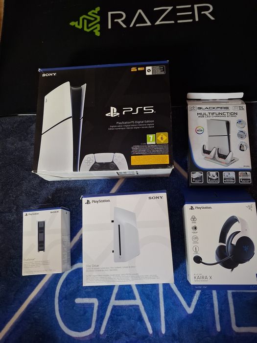 Vendo setup ps5 slim digital com leitor , ler descricao