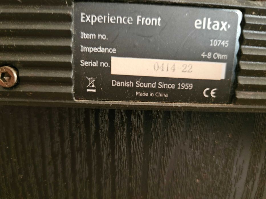 OKAZJA Glosniki kolumny podłogowe duńskie stereo Eltax Experience