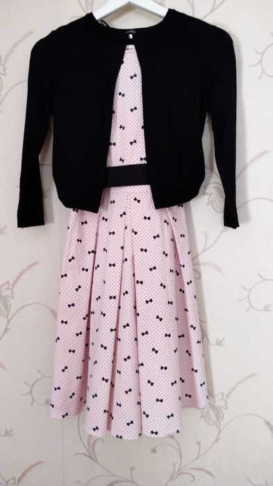 Komplet sukienka ze sweterkiem