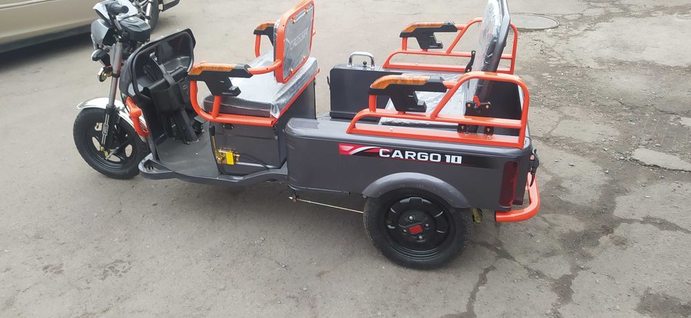 Електротрицикл  вантажопасажирський Crosser CARGO-10 (60V/32Ah/1000w)