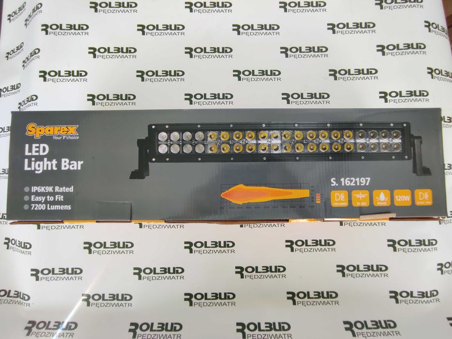 Listwa oświetleniowa LED płaska 610mm, 7200 Lumenów 10-30V