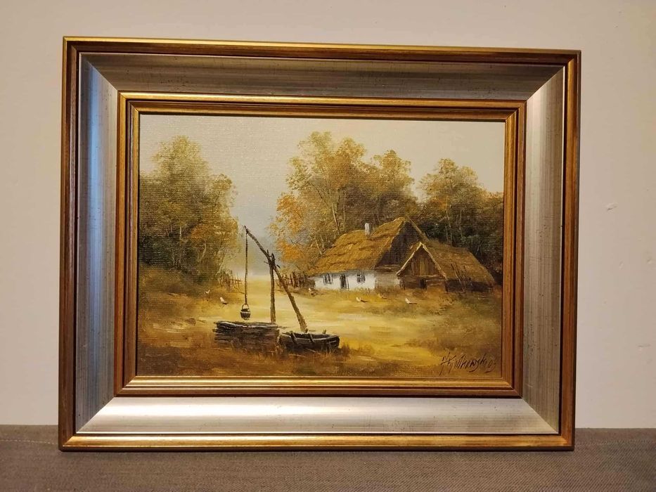 Stare obrazy w pięknej ramie