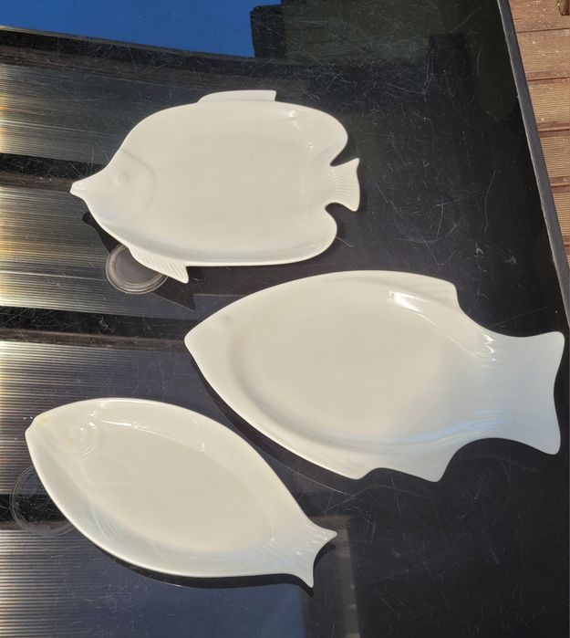 3 półmiski porcelanowe ryby
