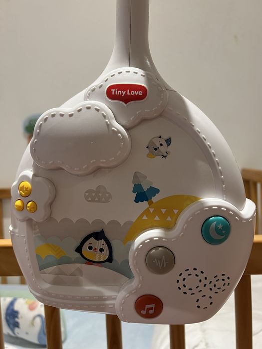 Mobile musical sonho feliz para berço, progetor móvel para bebe