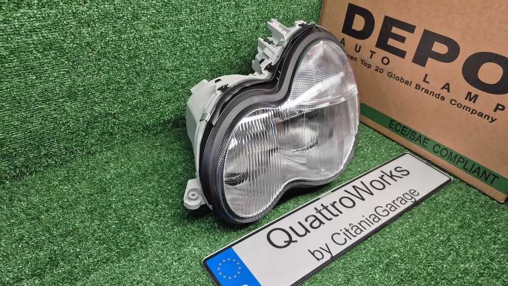 Otica Farol Esquerdo Mercedes Classe C W203 de 2000 a 2011 Ref. 440-1124L-LD-E NOVO DEPO