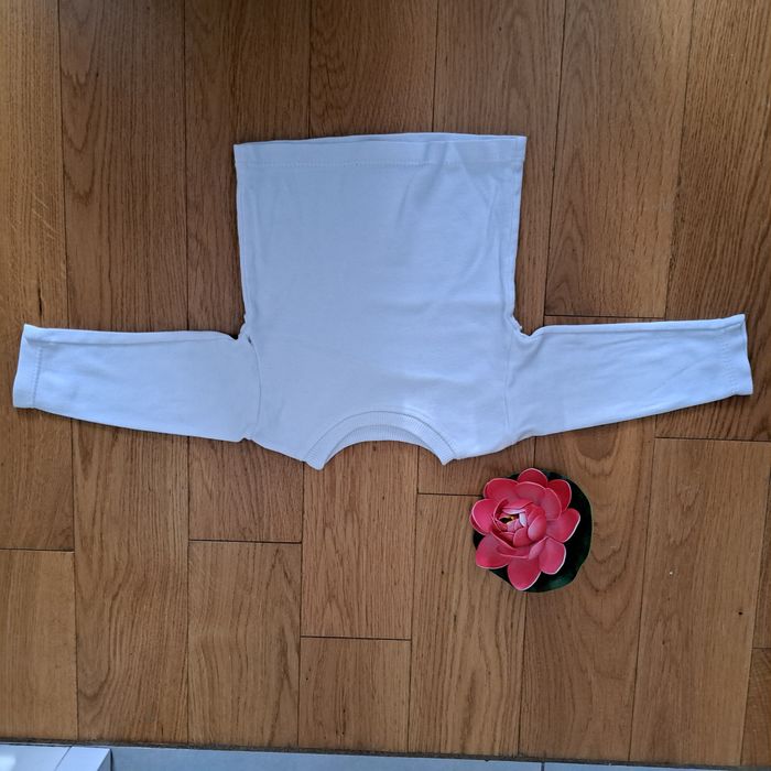 Koszulka, bluzka, bluza, biała, bawełniana, 68