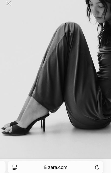 Мюлі шоколадні Zara