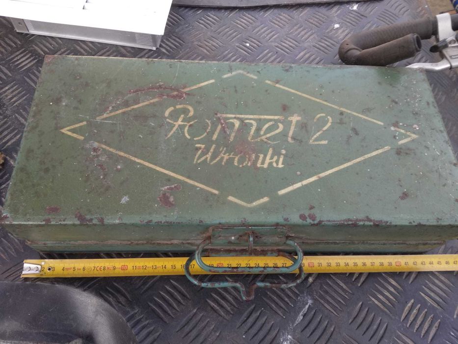 skrzynia metalowa ROMET 2 WRONKI duża sama stal