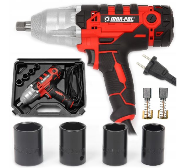 KLUCZ ELEKTRYCZNY UDAROWY 720Nm do kół 1/2'' mocny MarPol