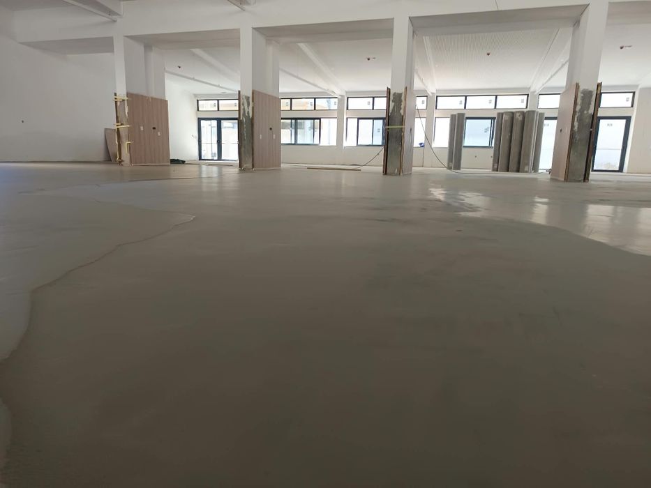 Piso vinílico, flutuante, nivelamento de chão