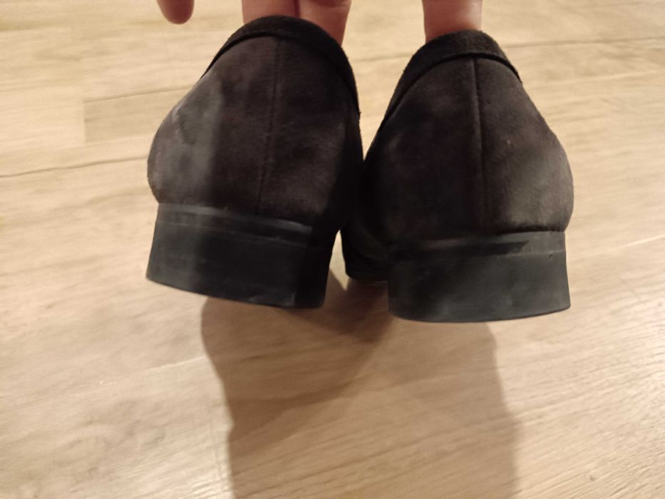 Loafersy Ryłko zamszowe 38 39 brązowe buty