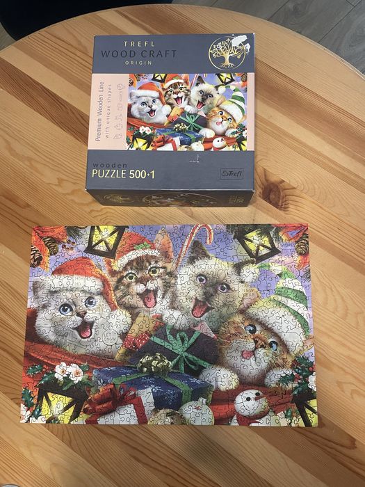 Puzzle drewniane 500 +1 brakuje jednego puzzla
