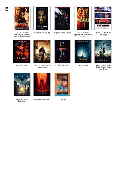 DVDs com filmes e conteúdos diversos – coleção organizada